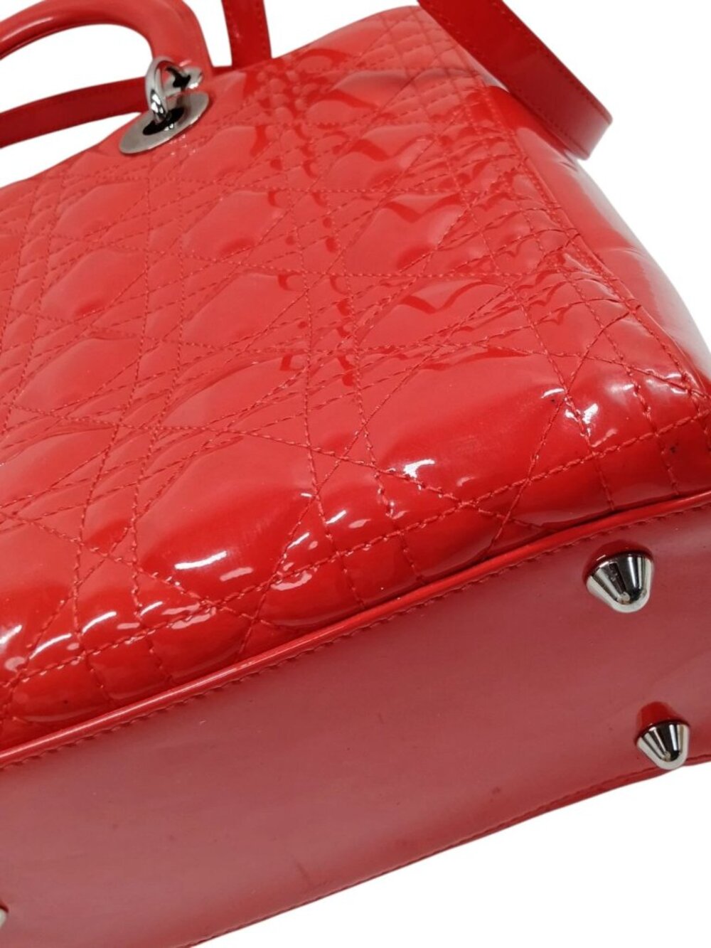 546768CR T6 Christian Dior Crossbody Bag Red Leather - Picture 4 of 9